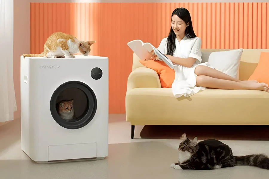 spinning litter box